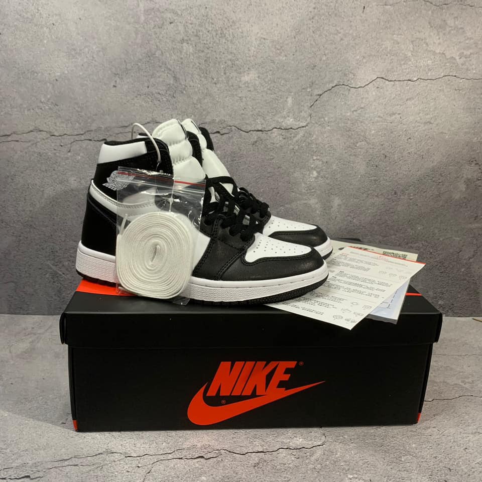 Giày Thể Thao Nam Nữ Nike Jordan 1 Cổ Cao Đen Trắng, Giày Cổ Cao Nam Nữ JD1 G04