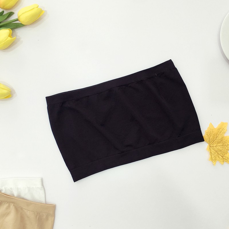 Áo Hai Dây Ngắn Không Dây Màu Trơn Chống Chói Ngực Dễ Phối Đồ Đơn Giản Pop Mới | BigBuy360 - bigbuy360.vn