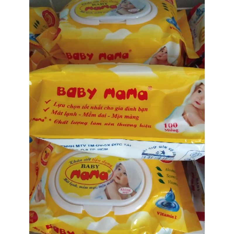 Khăn ướt BABY MAMA  100 TỜ
