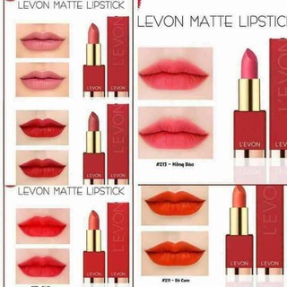 [SALE HƯ VỎ HỘP 1 TẶNG 1] SON THỎI LEVON MATTE LIPSTICK ĐỎ CAM