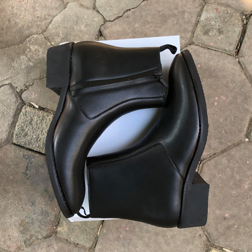 Giày Boots nam da bò cao cổ đế độn 4.5cm cá tính năng động trẻ trung | BigBuy360 - bigbuy360.vn