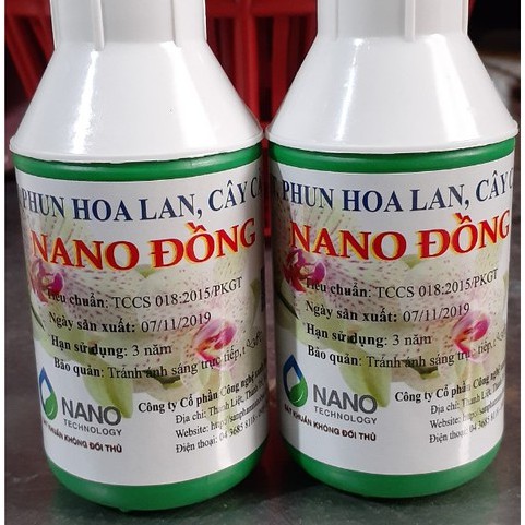 Dung dịch Nano đồng phun xịt cho hoa lan cây cảnh chai 100ml