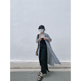 Đầm/ khoác somi form dài