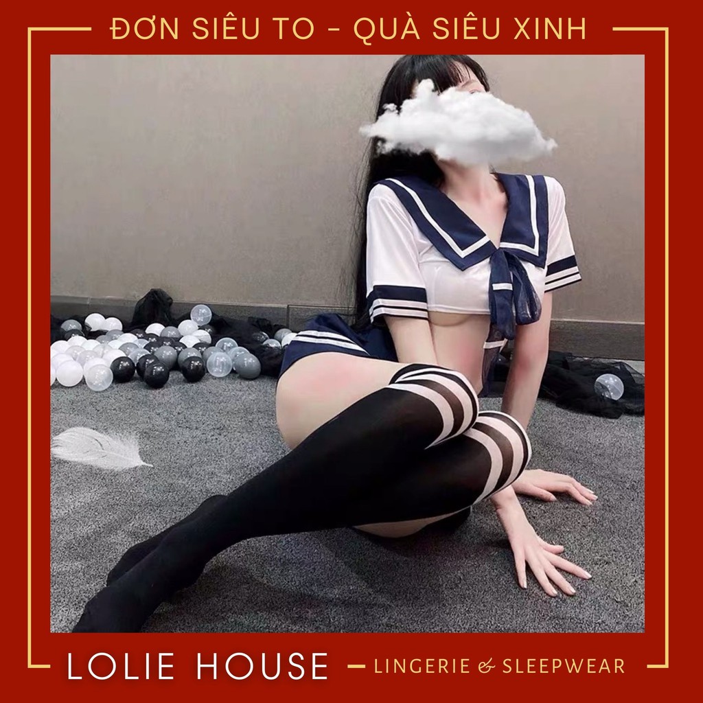 Đồ cosplay sexy học sinh anime - Set váy ngủ nữ sinh gợi cảm LOLIE HOUSE - CP20