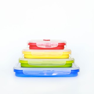 Set 4 hộp đựng thức ăn gấp gọn