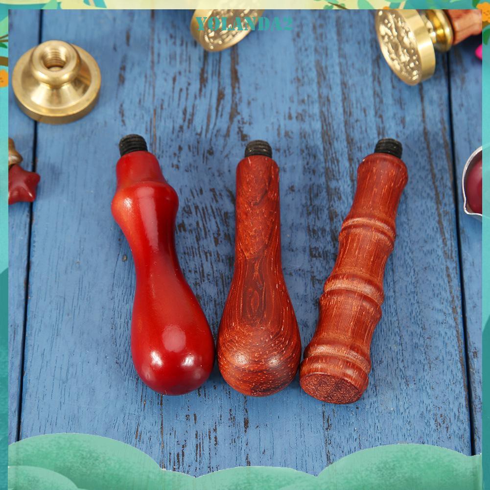 Tay Cầm Bằng Gỗ Cho Con Dấu Phong Cách Retro Độc Đáo