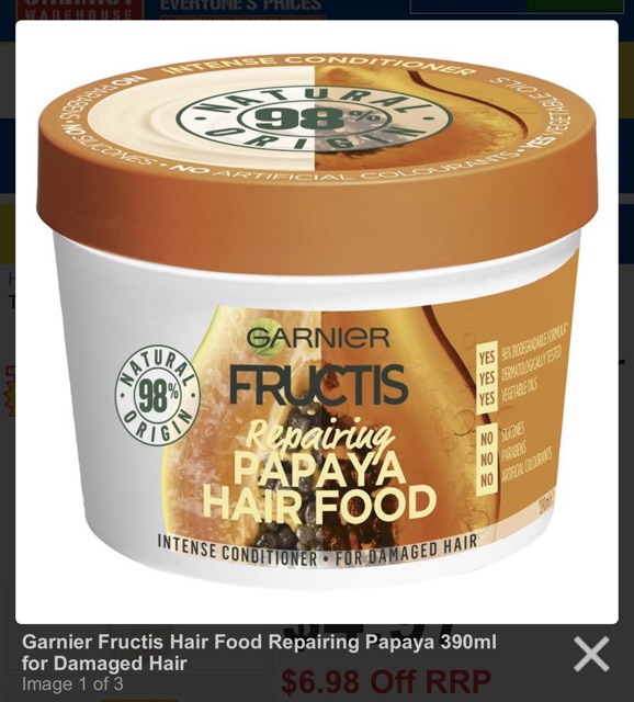 Ủ tóc Garnier Fructis hủ 390ml hàng xách tay Úc có bill đầy đủ | BigBuy360 - bigbuy360.vn