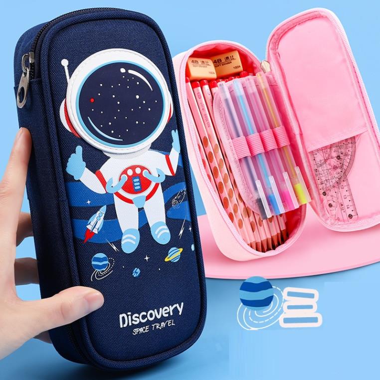 Hộp đựng bút SOLANO hộp bút cute nhiều ngăn đa năng hình hoạt hình cho học sinh kèm quà tặng SP-001363