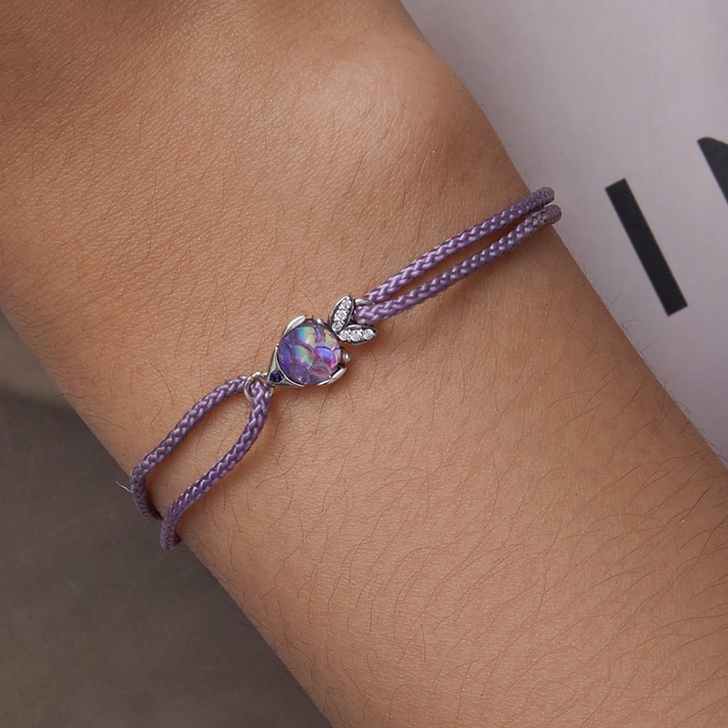Lắc tay BAMOER bạc 925 đính đá zircon có thể điều chỉnh thời trang cho nữ