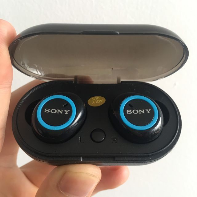 ( Hàng Chính Hãng Bảo Hành 12 Tháng )Tai nghe Bluetooth Đen Sony sport TWS-D76 Rất ấm Bass-treble rõ ràng