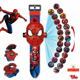 Đồng hồ chiếu hình 3D điện tử đeo tay đủ hình nhân vật người nhện thú vị cho bé trai và bé gái