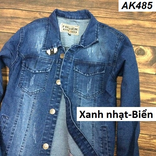 Áo khoác nam jeans co giãn phong cách Hàn AK485