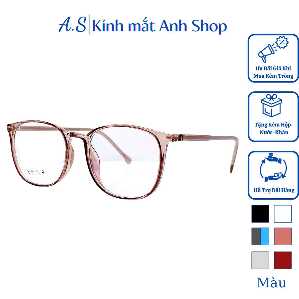 Kính vuông nam nữ chất liệu nhựa dẻo kiểu dáng trẻ trung 8251