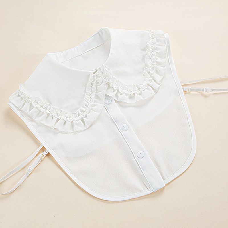 Cổ Áo Rời Phối Bèo Nhún Thời Trang Cho Nữ