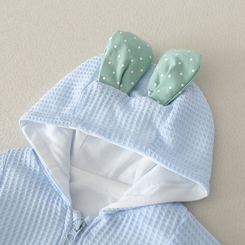 Bộ áo liền quần có mũ trùm họa tiết hình cây xương rồng đáng yêu cho bé