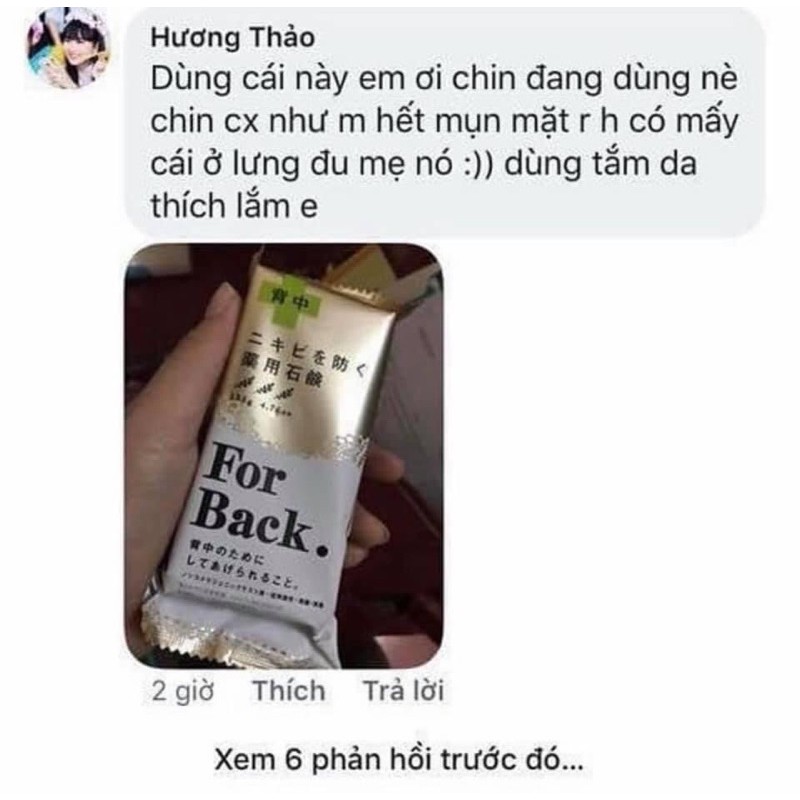 XÀ PHÒNG TRỊ MỤN LƯNG FOR BACK - NHẬT