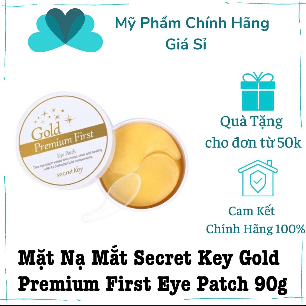 Mặt Nạ Mắt Secret Key Gold Premium First Eye Patch 90g