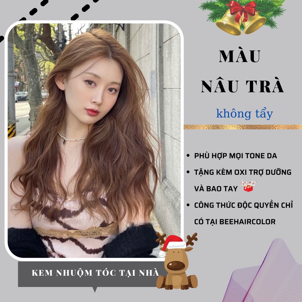 Thuốc nhuộm tóc màu NÂU TRÀ không tẩy | Bee haircolor, Beehaircolor