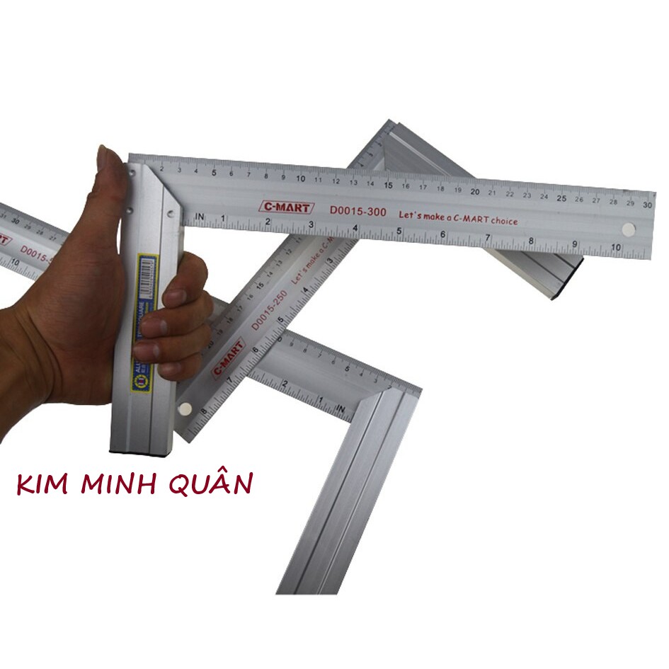 Thước Góc Hợp Kim Nhôm 300mm D0015-300 CMART