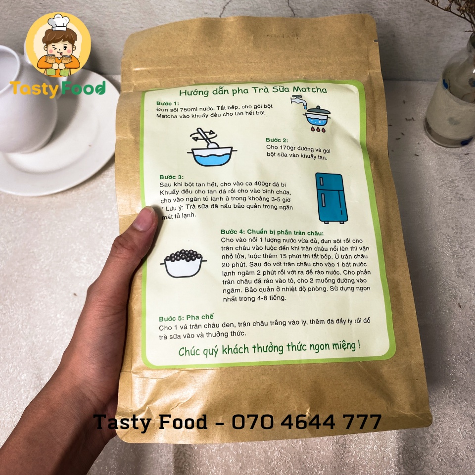 Set Trà Sữa Matcha Tự Pha Tasty Food | Trà Sữa Nhà Làm Thơm Ngon, Nguyên Liệu Làm Trà Sữa