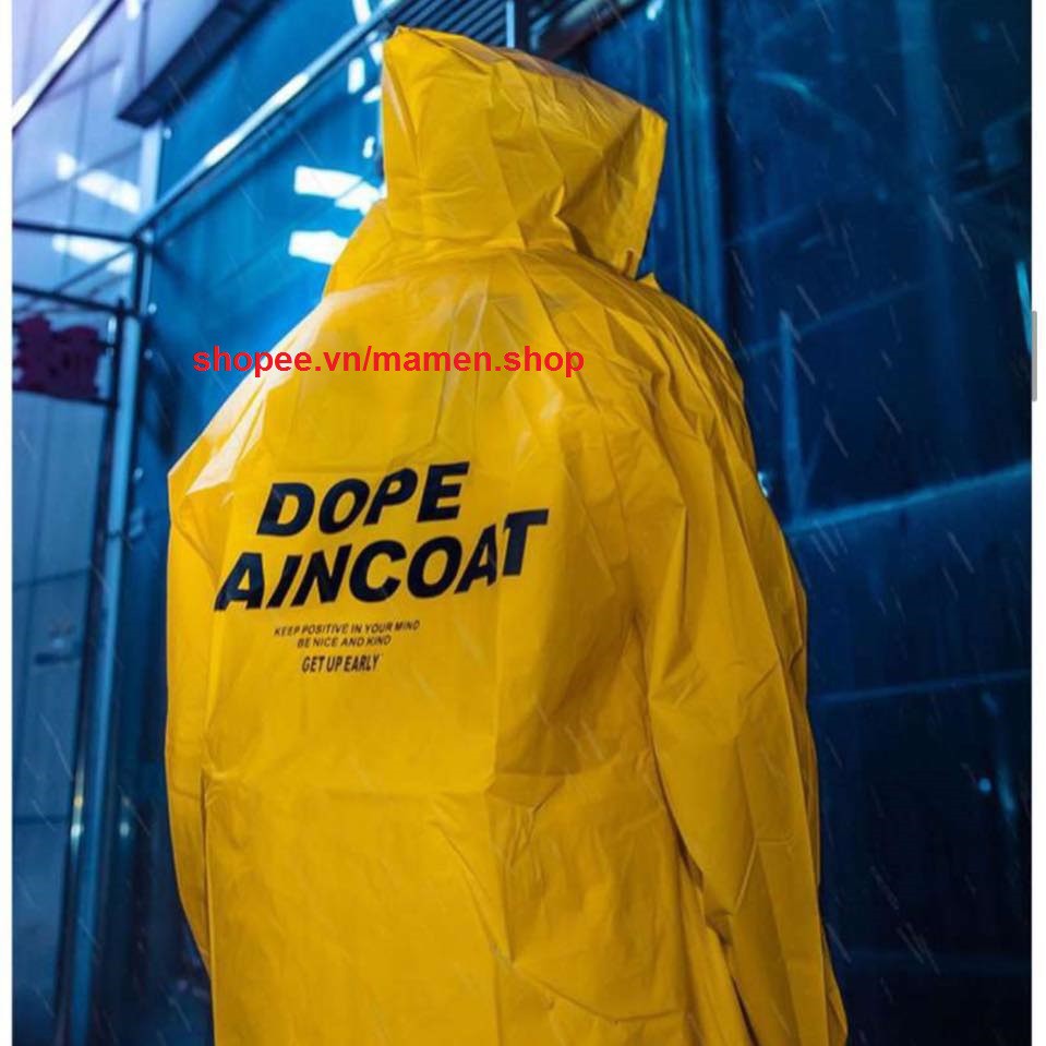Áo mưa măng tô 1 người teen Dope Raincoat