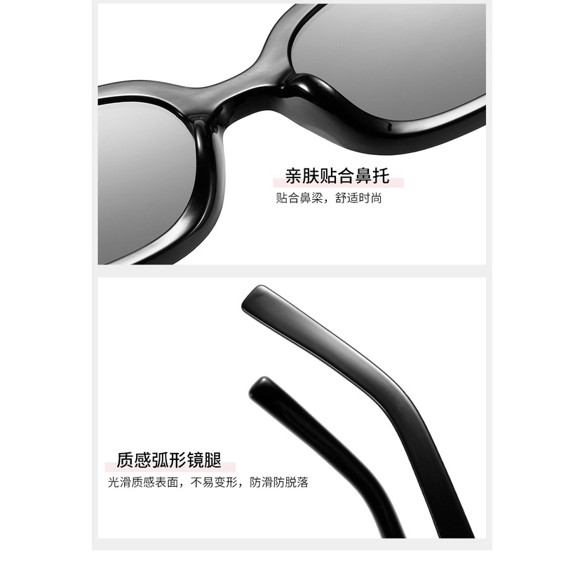 Kính Mát Gọng Kim Loại Hình Bầu Dục Phong Cách Retro