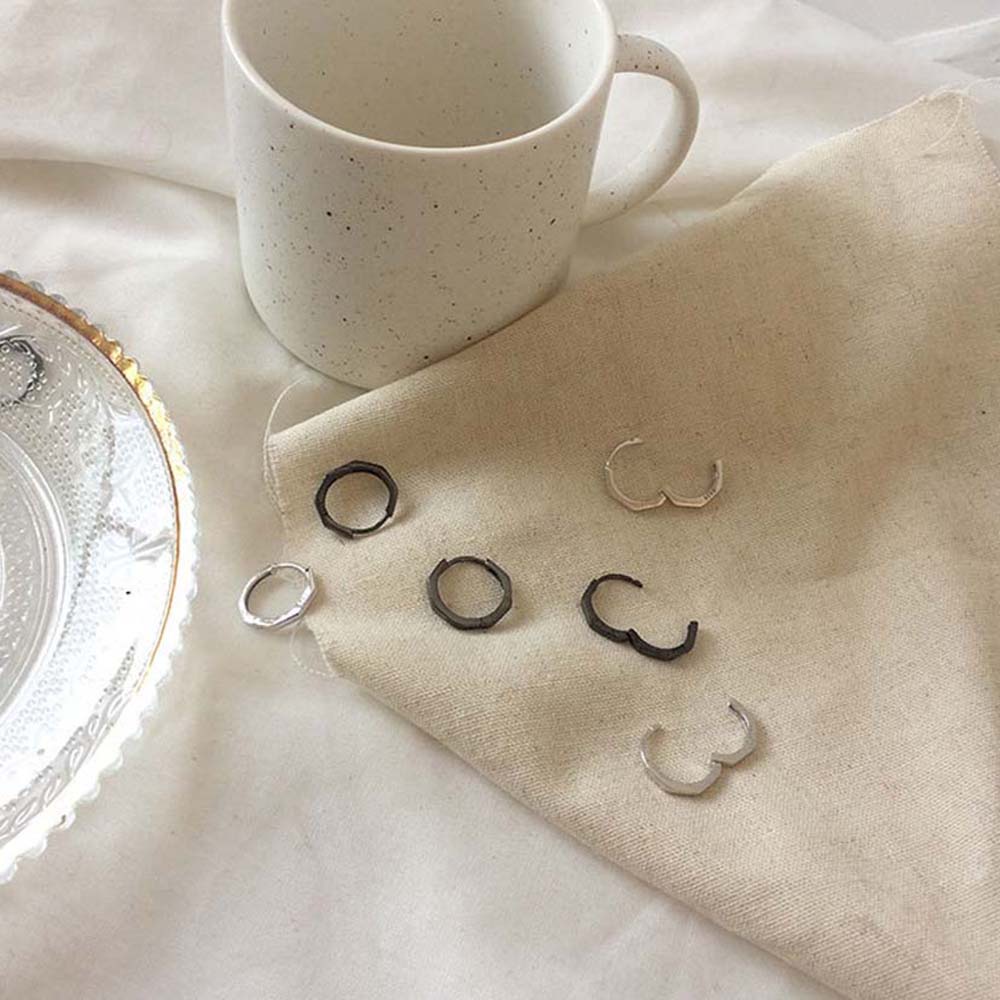 Khuyên Tai Hình Bát Giác Bằng Đồng Nhiều Màu Sắc Thời Trang Hàn Quốc Cho Nữ