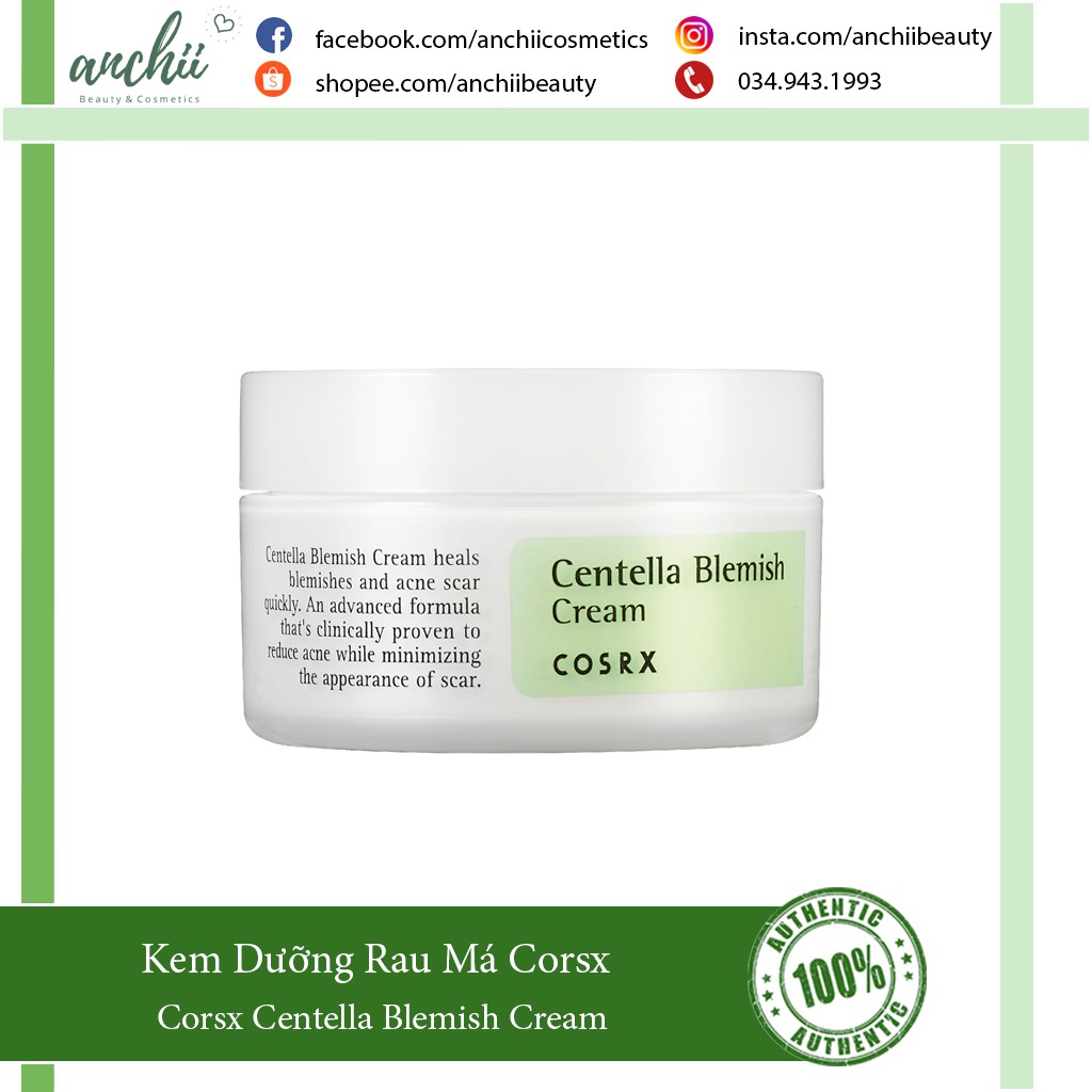 [TOP 1 UY TÍN] Kem Dưỡng Giảm Mụn Phục Hồi Cosrx Centella Blemish Cream