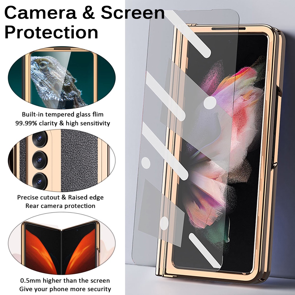 Bao Da Điện Thoại Nắp Gập Bảo Vệ Toàn Diện Cho Samsung Galaxy Z Fold 4 Galaxy Z Fold 4 2022