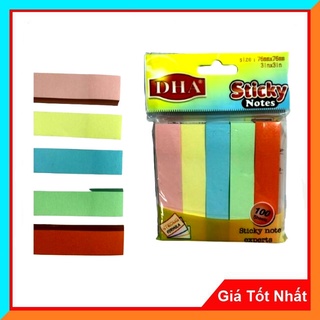 Giấy Phân Trang,Giấy Note 5 Màu DH9803 - Giấy DHA Có Bề Mặt Láng Mịn, Viết Êm, Bám Mực Tốt