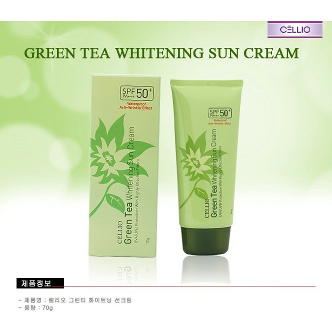 KEM CHỐNG NẮNG CELLIO COLLAGEN WHITENING SUN CREAM SPF 50