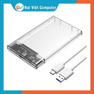 Hộp đựng ổ cứng Laptop, SSD 2.5" HDD Box Orico 2139U3 USB 3.0 trong suốt