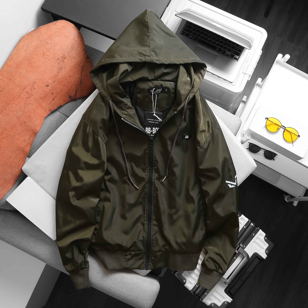 Áo khoác dù 2 lớp nam mềm thoải mái bigsize khoá kéo chống nước đủ màu - 80-130kg