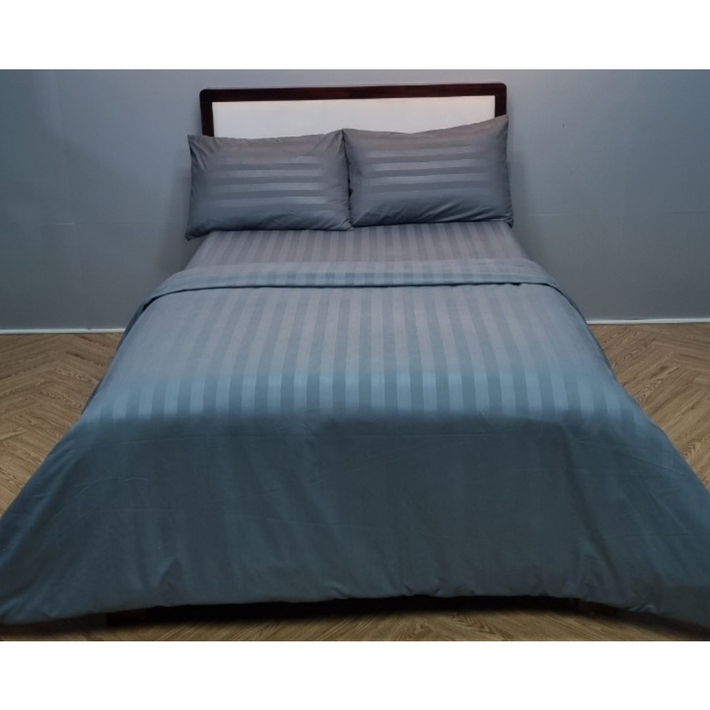 Ga màu sọc 3 phân Riotex cho nhà nghỉ khách sạn nệm 17-25cm (Không vỏ gối)