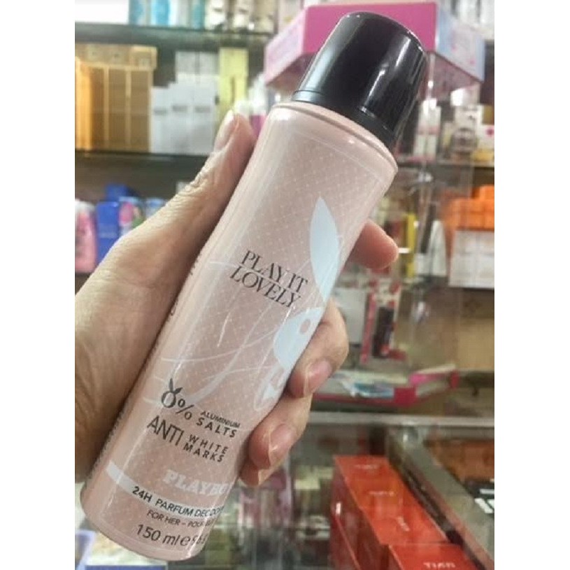 [SIÊU SALE] Xịt khử mùi Playboy Nữ 150ML PLAY IT SEXY 24H