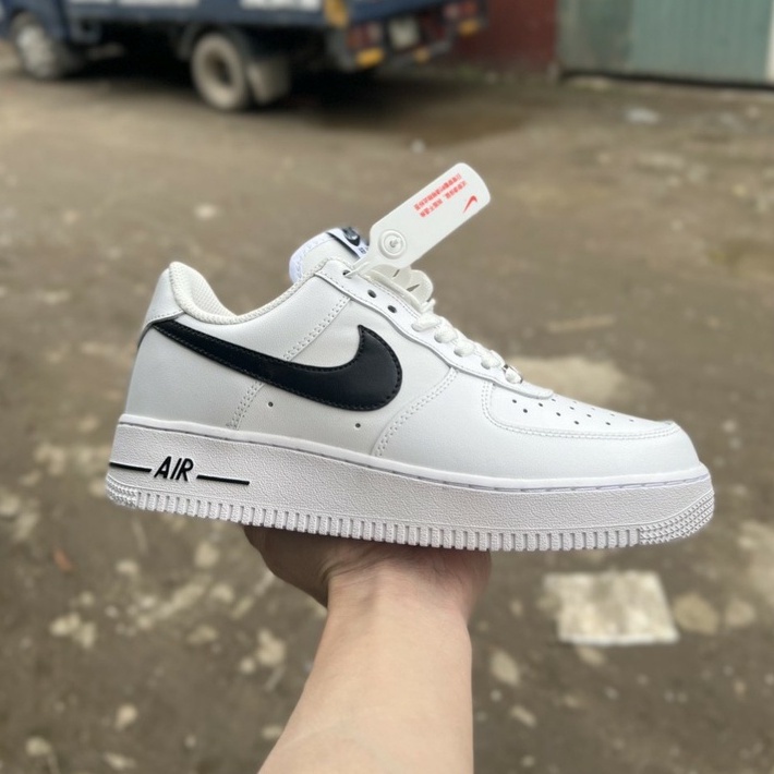 Giày thể thao AF1 trắng vệt đen , Giày Sneaker  Air Force 1 Low White Black 2022
