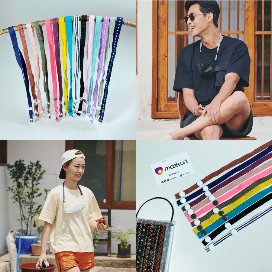 Dây đeo khẩu trang  Hàn Quốc tiện lợi chống thất lạc đủ màu sắc thời trang Maskart