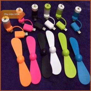 Quạt Mini Usb 2 Cánh Cắm Điện Thoại Android Iphone