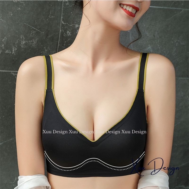 Áo ngực nữ XUU áo lót nữ nâng ngực Đúc Su, không gọng đệm mỏng siêu mát tôn vòng 1 quyến rũ - AV10