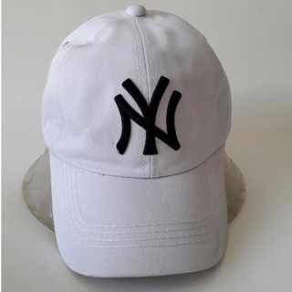 Nón lưỡi trai NY màu trắng, mũ kết thể thao