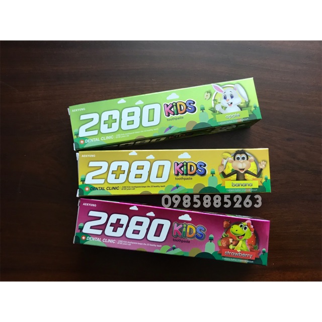 Kem đánh răng 2080 trẻ em Hàn Quốc 80g - Ipek_Shop