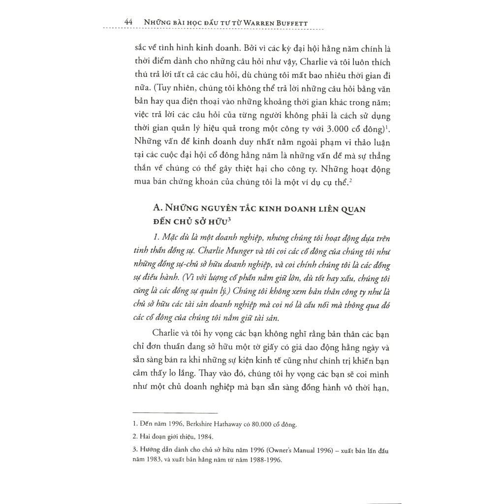 Sách - Những Bài Học Đầu Tư Từ Warren Buffett