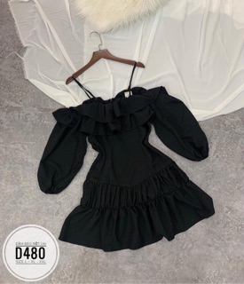 Bigsize Đầm bèo rớt vai D480