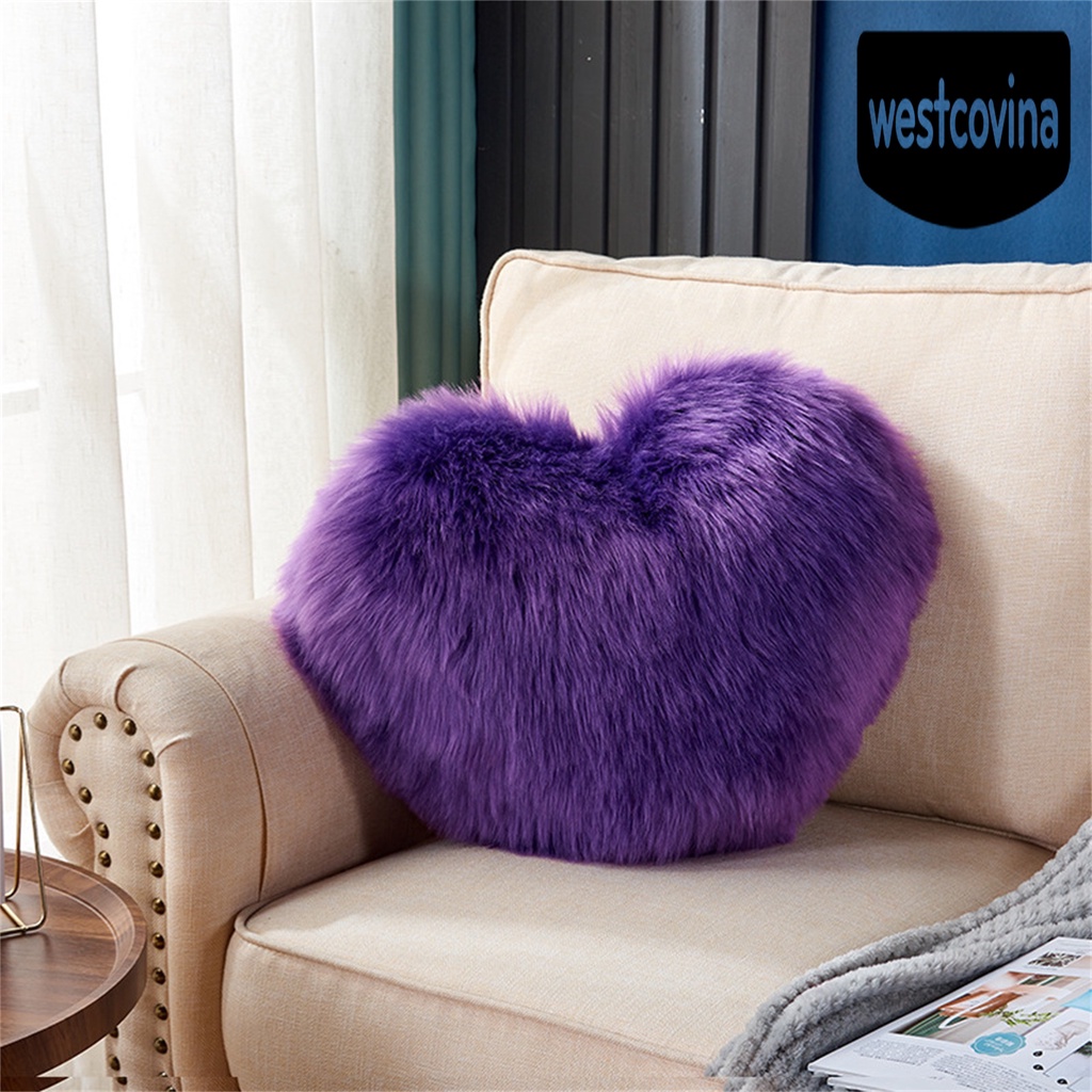 [Hot]☀ Gối Tựa Sofa Bằng Cotton PP Mềm Mại Hình Trái Tim Trang Trí Nhà Cửa
