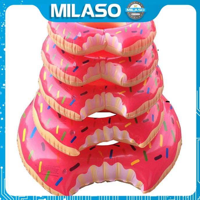 Phao bơi trẻ em MILASO size 60 cm cho bé tập bơi an toàn hình bánh vòng Donut dễ thương SS-001301