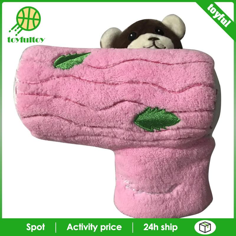 Vỏ Bọc Đầu Gậy Đánh Golf Hình Gấu Nhồi Bông Màu Nâu Sáng Tạo