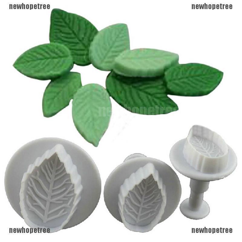 Set 3 Khuôn Cắt Fondant Hình Chiếc Lá