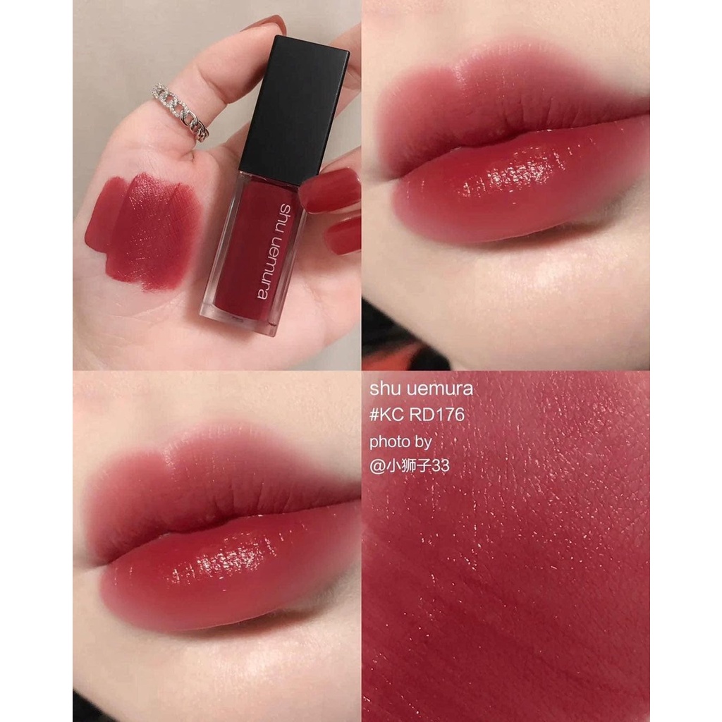 Son Kem Shu Uemura Kinu Cream KC BR793 - Đỏ Nâu Caramel và KC RD176 - Đỏ Hồng Đất  - KC OR599 - Cam Cháy