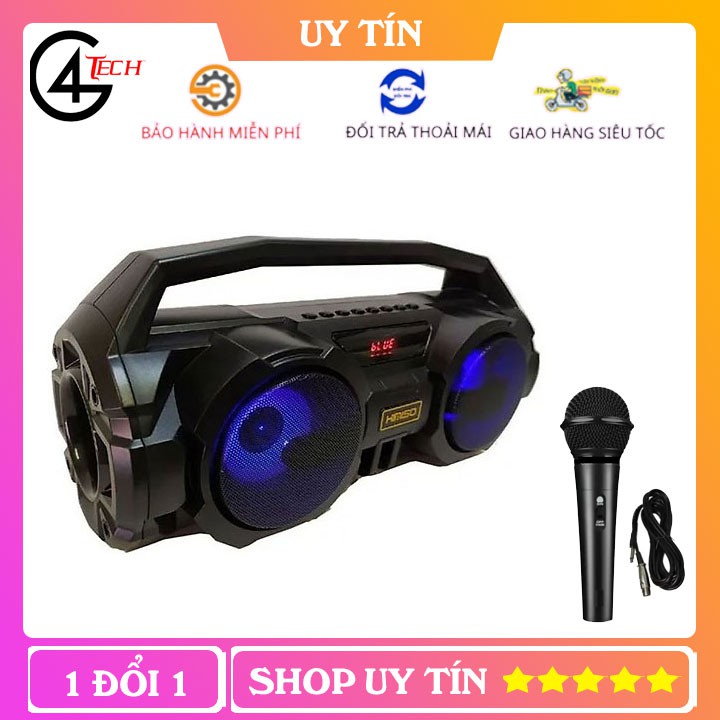 Loa Bluetooth Karaoke Xách Tay KM-S1 Super Bass Kèm Mic Hát Karaoke Cực Hay Âm Thanh Cực Chất