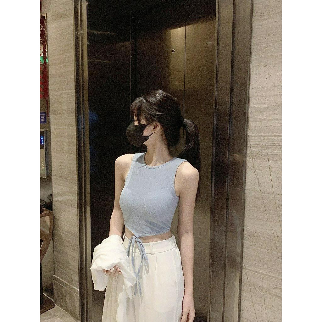 Áo Bra Nữ Cotton Cao Cấp Thiết Kế Kiểu Dáng Basic Cột Dây Eo Sexy MÃ 615